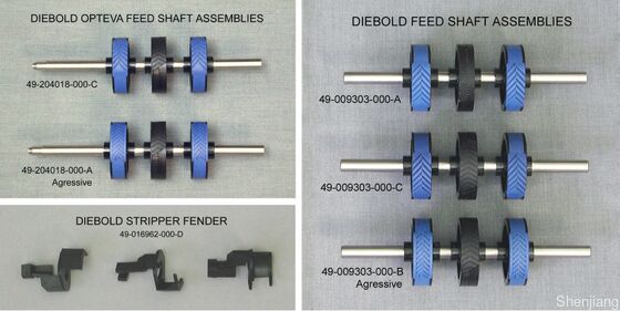 Новые оригинальные запчасти для банкоматов Diebold Diebold Opteva 2.0 Вал подачи 49204018000d 49-204018-000d Резина